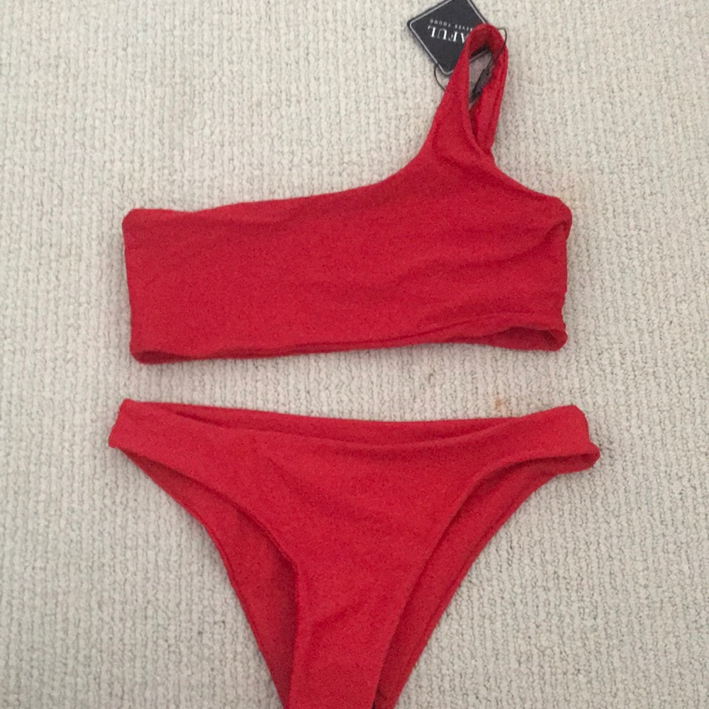 Zaful red bathing suit!